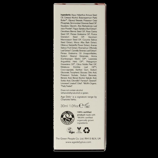Age defy+ soin hydratant éclat 24h 30 ml
