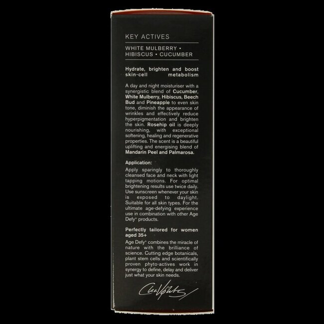 Age defy+ soin hydratant éclat 24h 30 ml