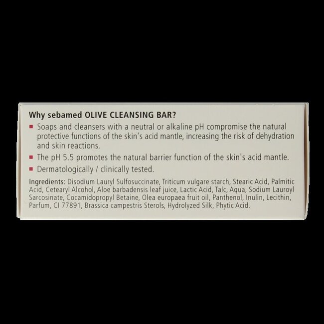 Pain de toilette sans savon à l'olive 150 grammes