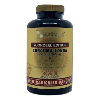 Artelle Curcuma longa extract 220 Vegetarische capsules