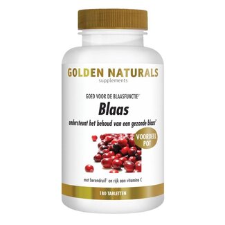Golden Naturals Blaas 180 Tabletten