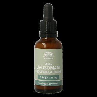 Mattisson Vegan liposomaal CBD 0.5mg & melatonine 0.29mg 30 Milliliter