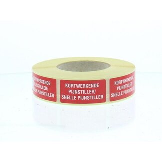 Spruyt Hillen Sticker kortwerkende pijnstiller 1000 Stuks
