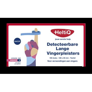 Detect vingerpleister lang textiel 180 x 20mm 100 Stuks