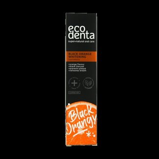 Ecodenta Tandpasta black orange whitening 100 Milliliter