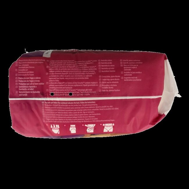 Culottes absorbantes femme Super taille S/M 10 pièces