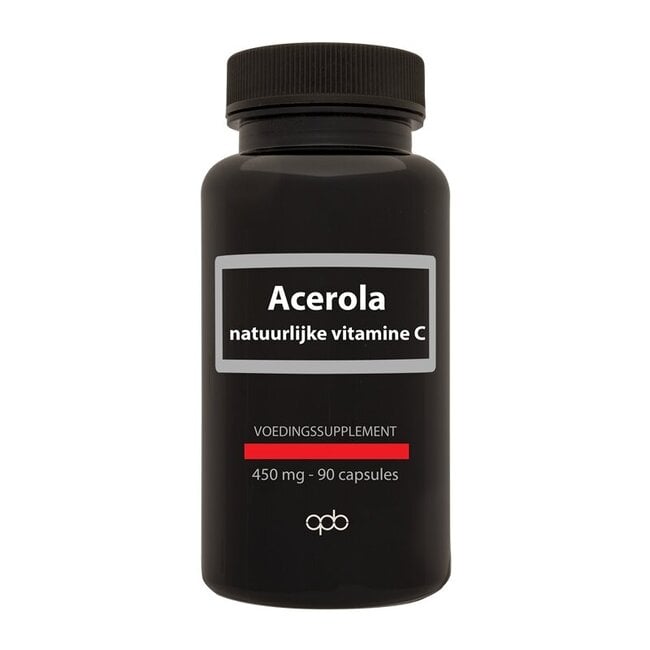 Acerola natuurlijke vitamine C puur 450mg 90 Vegetarische capsules