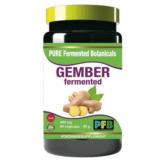 Gember fermented 400mg 60 Vegetarische capsules