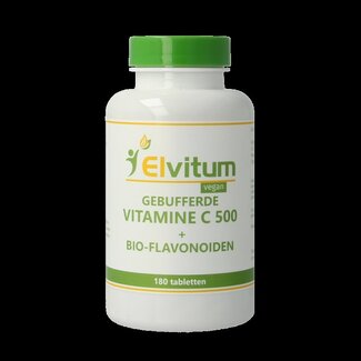 Elvitum Gebufferde vitamine C 500mg 180 Tabletten