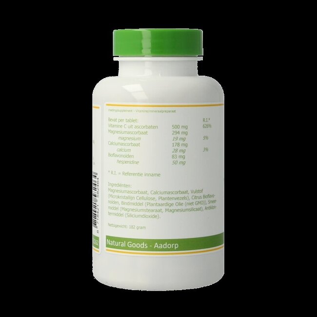 Gebufferde vitamine C 500mg 180 Tabletten