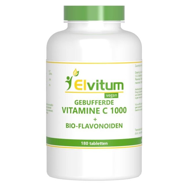 Gebufferde vitamine C 1000mg 180 Tabletten