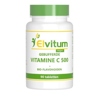 Elvitum Gebufferde vitamine C 500mg 90 Tabletten