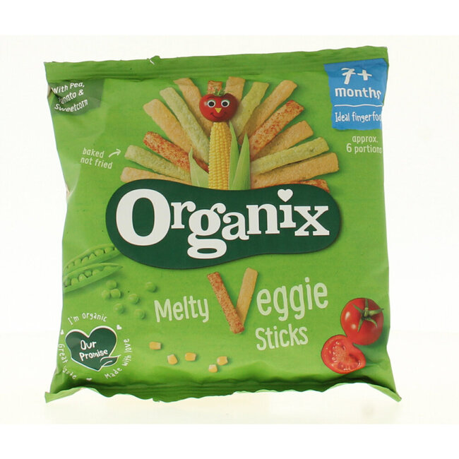 Veggie groente sticks 7 maanden bio 15 Gram