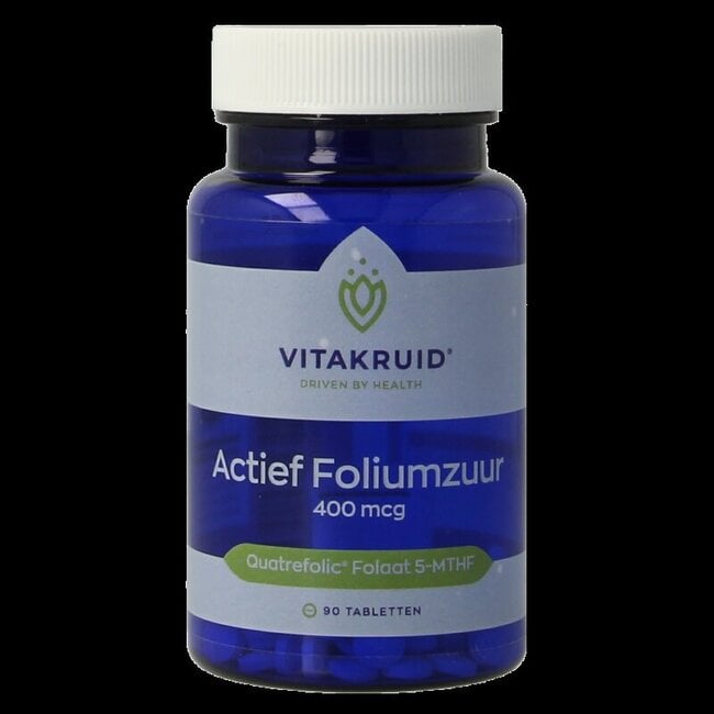 Actief Foliumzuur Quatrefolic 5-MTHF 400 mcg 90 Tabletten