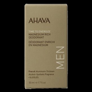 Ahava Men deodorant roll on magnesium rich 50 Milliliter