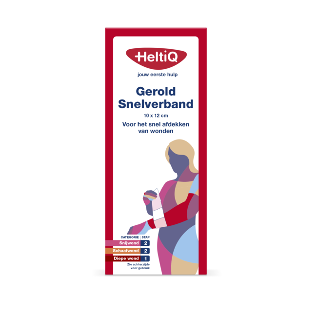 Snelverband gerold nr. 3 10 x 12cm 1 Stuks