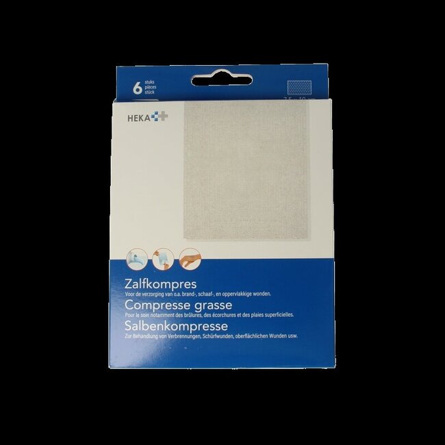 Zalfkompres 7.5 x 10cm steriel 6 Stuks