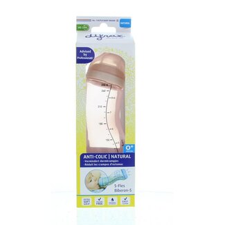 Difrax S-Fles natural roze 250ml 1 Stuks