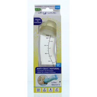 Difrax S-Fles natural creme 250ml 1 Stuks