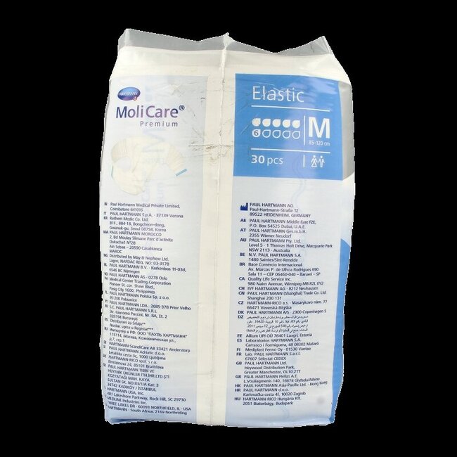 Premium elastic plus M 6 druppels 30 Stuks