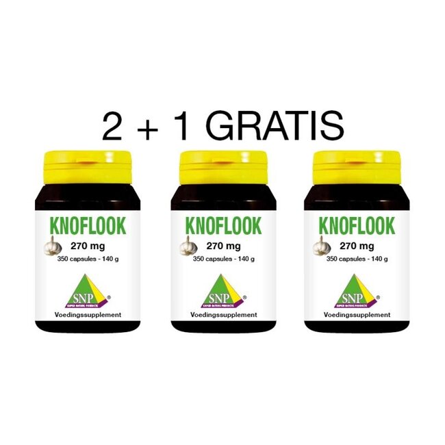 Knoflook 2 + 1 gratis 1050 Capsules