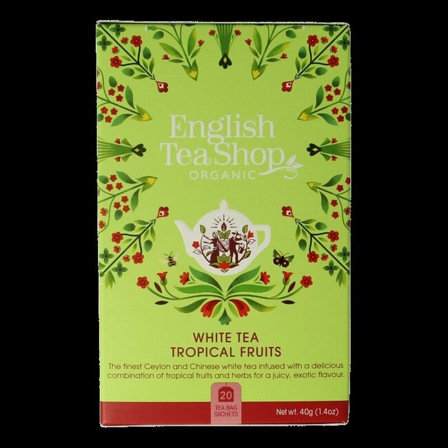White tea tropical fruits bio 20 Zakjes