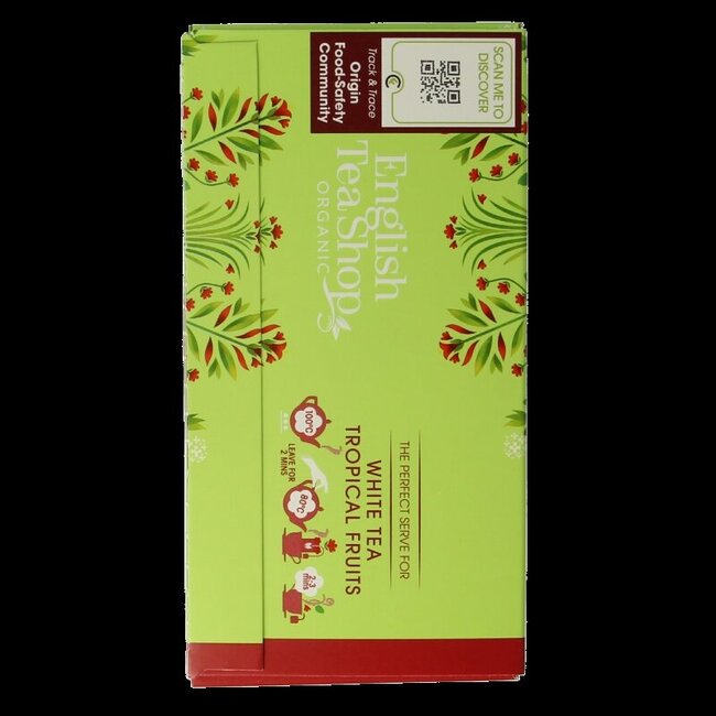 White tea tropical fruits bio 20 Zakjes