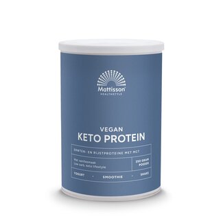 Mattisson Vegan Keto protein shake - pea, rice & MCT 350 Gram