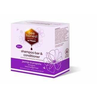 Traay Bee Honest Shampoobar jasmijn & propolis 80 Gram