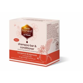 Traay Bee Honest Shampoobar bergamot & bijenwas 80 Gram