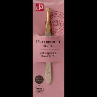 DA Pincet recht goldplated 1 Stuks