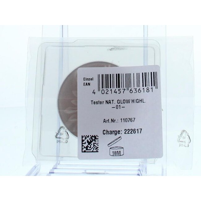 Highlighter natural glow 01 bio tester 1 Tester