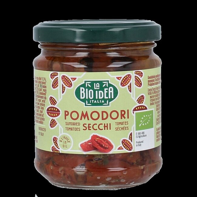 Zongedroogde tomaten in olijfolie bio 190 Gram
