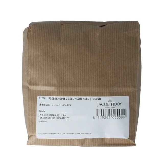 Rozenknopjes geel klein heel 250 Gram