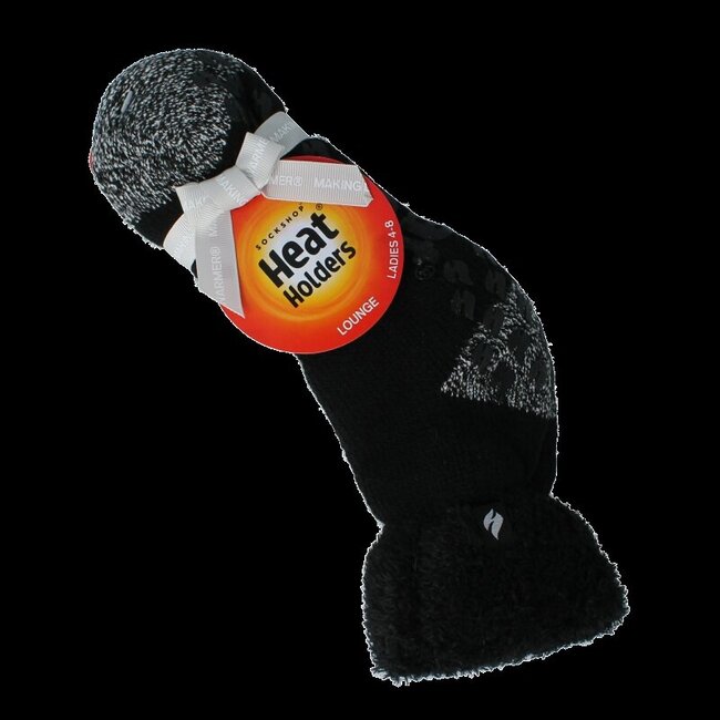Ladies lounge socks 4-8 37-42 black 1 Paar