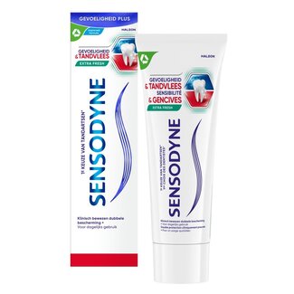 Sensodyne Tandpasta gevoeligheid & tandvlees extra fresh 75 Milliliter
