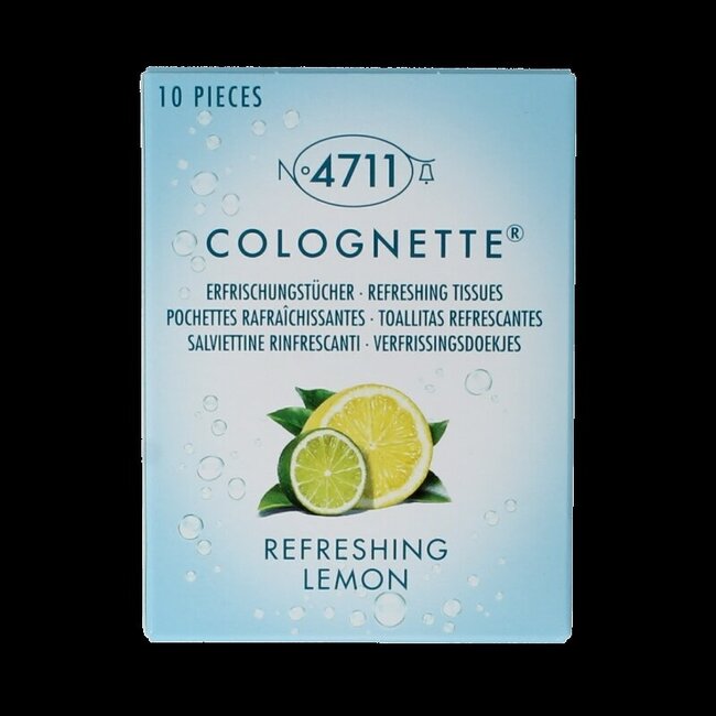 Colognettes tissues lemon 10 Stuks