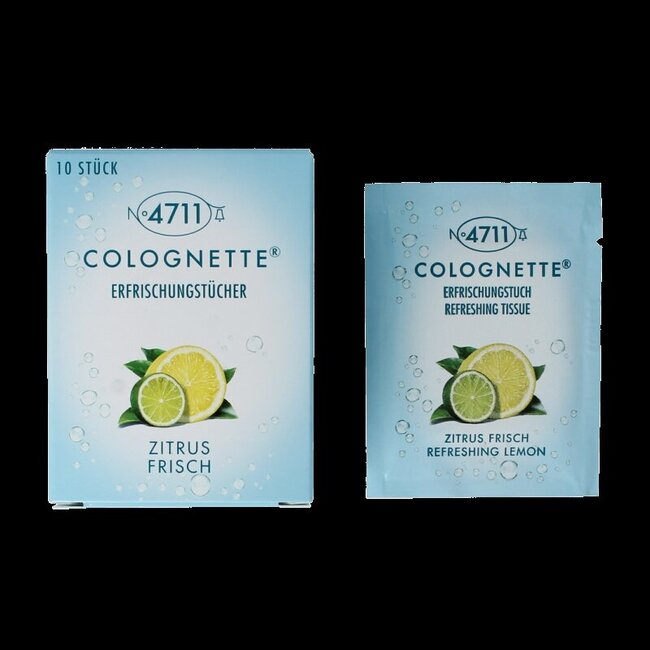 Colognettes tissues lemon 10 Stuks