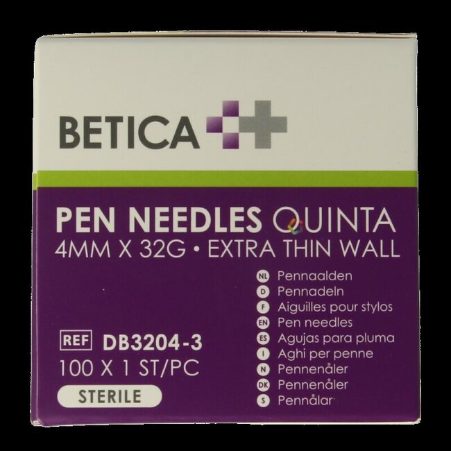 Pennaalden Quinta steriel 4mmx32g 100 Stuks