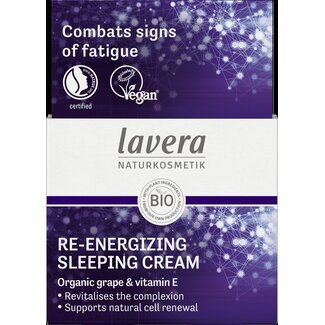 Lavera Re-Energizing sleeping cream nachtcreme bio 50 Milliliter