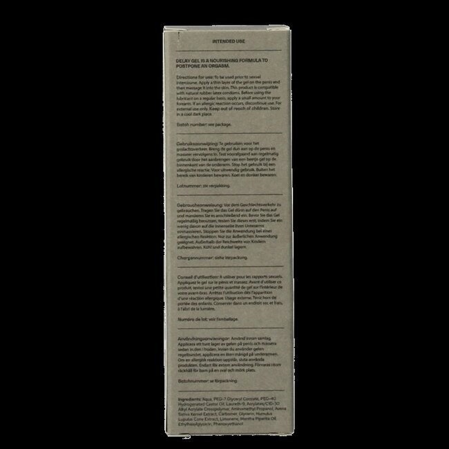 Delay gel 30 Milliliter