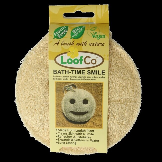 Douche en bad spons smiley bio 1 Stuks