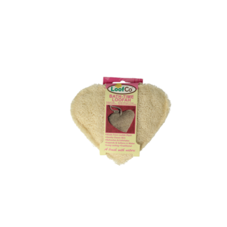 Loofco Douche en bad spons hartje bio 1 Stuks