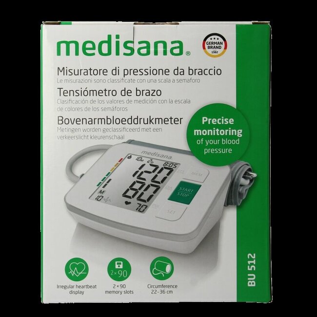 Bloeddrukmeter bovenarm BU512 1 Stuks