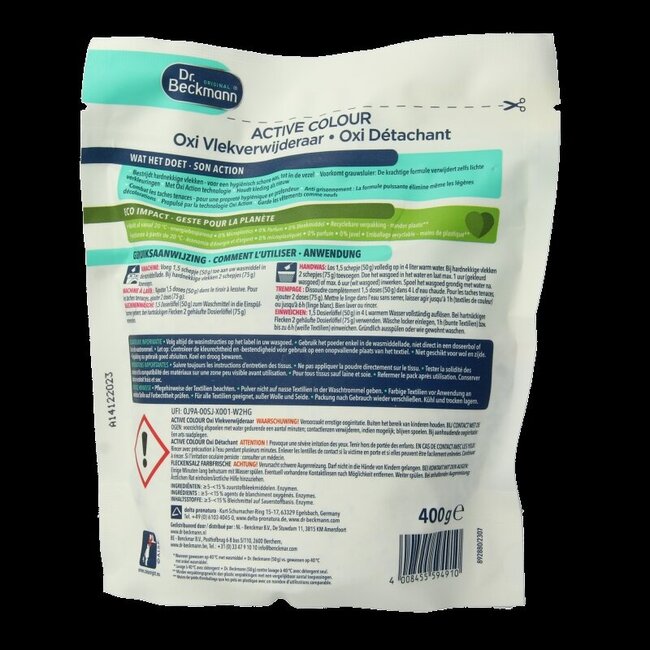 Active colour oxi vlekverwijderaar 400 Gram