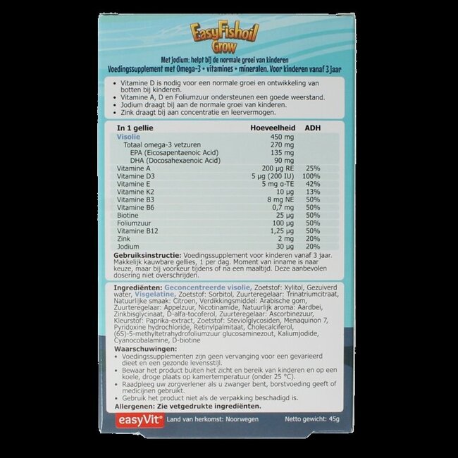 Easyfishoil grow 30 Gummies