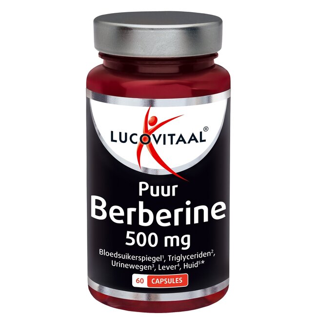 Berberine 500mg puur 60 Capsules