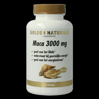 Golden Naturals Maca 3000mg 90 Vegetarische capsules