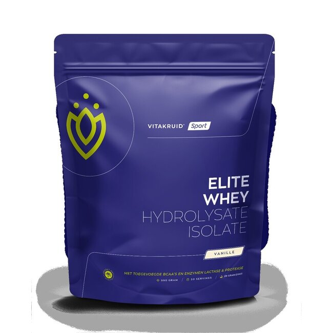 Elite whey 50% hydrolysate/50% isolate vanille 990 Gram