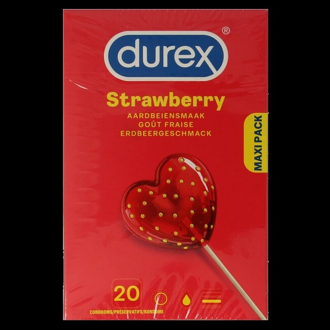 Condooms sexy strawberry 20 Stuks